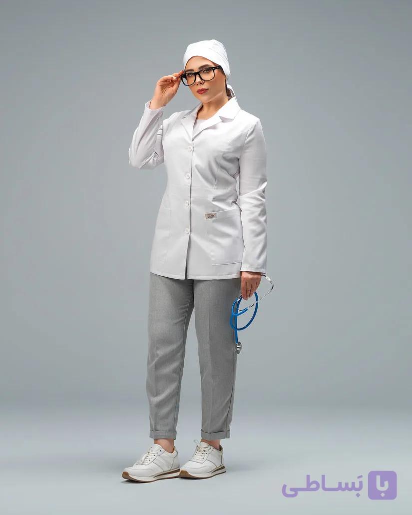 روپوش پزشکی کتی | Coat-style medical gown — تصویر 1
