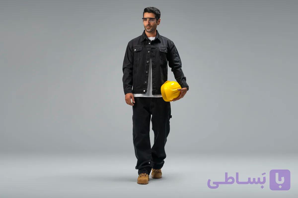 کاپشن شلوار جین صنعتی — تصویر 1
