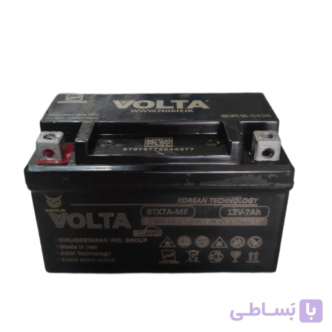 باتری موتورسیکلت 12 ولت 7 پهن ولتا باطری کلیک ، طرح کلیک ، طرح زد 1000