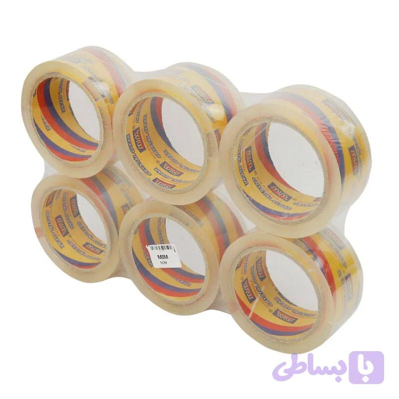 چسب کارتن شفاف 90 یارد