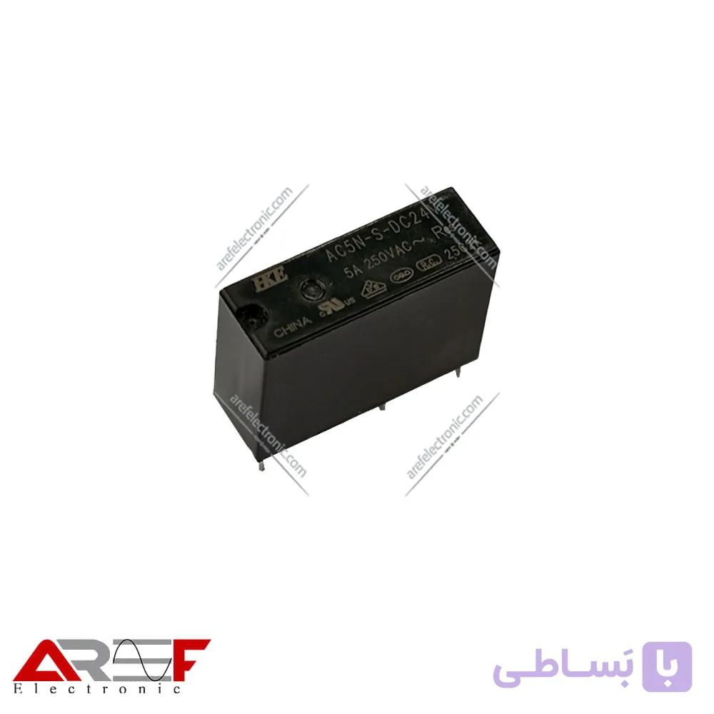 رله HKE مدل AC5N-S-DC24V دارای 24 ولت و 4 پین — تصویر 1