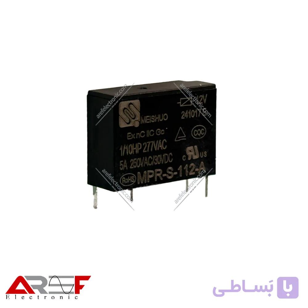 رله پکیجی Meishuo مدل MPR-S-112-A دارای 24 ولت 5 آمپر 4 پین — تصویر 1