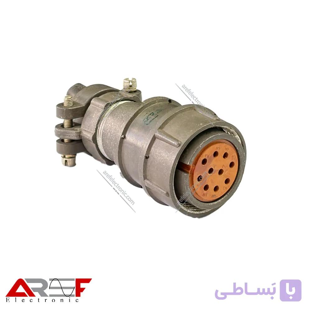 کانکتور روسی 19پین قطر 24mm نری سرکابلی با کاور — تصویر 1