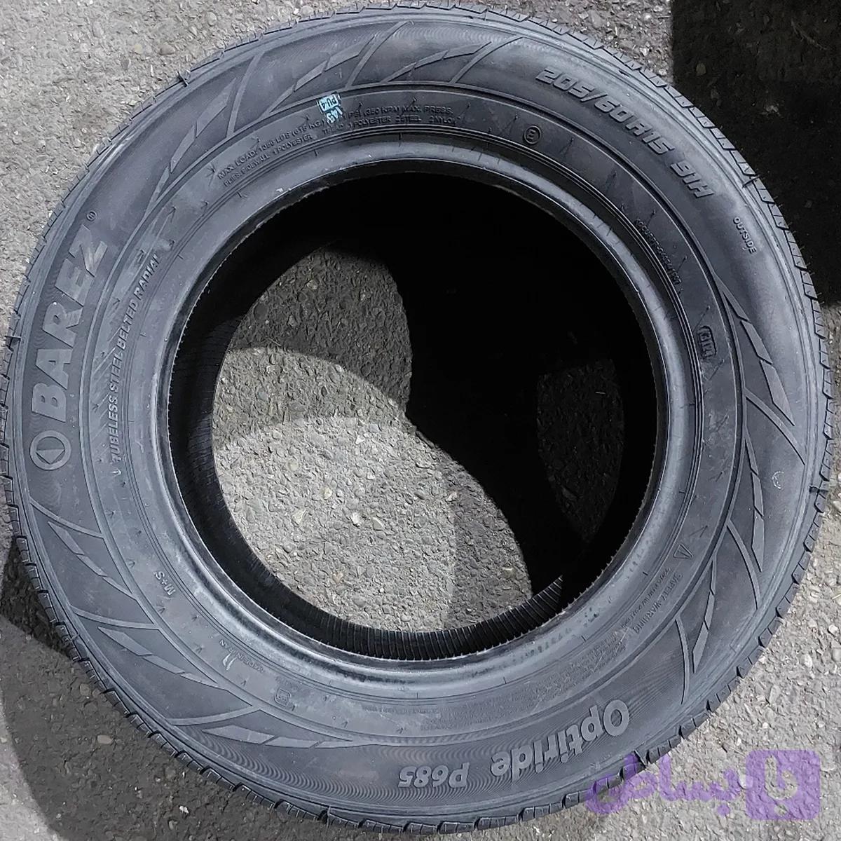 لاستیک بارز 205,60,15 گل p685
