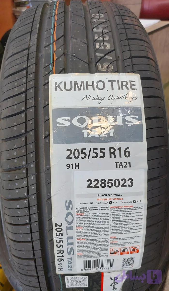 لاستیک سایز 205,55,16 kumho کره TA21