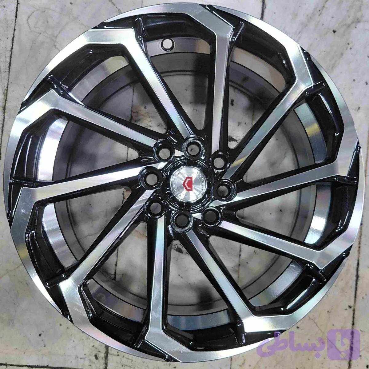 رینگ اسپرت سایز ۱۵×۷ (۱۰۸-۱۰۰×۸) forged رخ مشکی