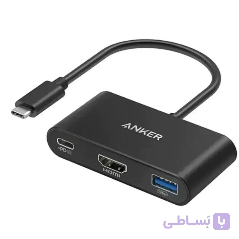 هاب 3 پورت ANKER USB-C مدل A8339 — تصویر 1