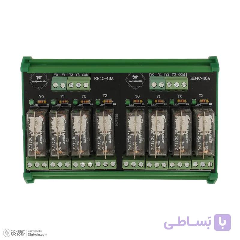 رله برد 8 کاناله 16 آمپر 24 ولت هلی شان helishun