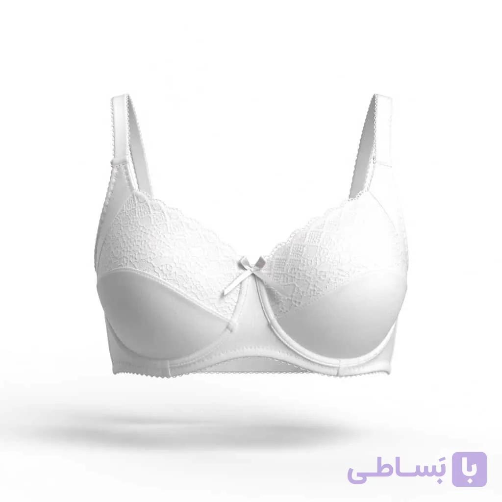 سوتین نخی مینی مایزر فنردار کد 2115 برند مون لایت moonlight سفید — تصویر 1