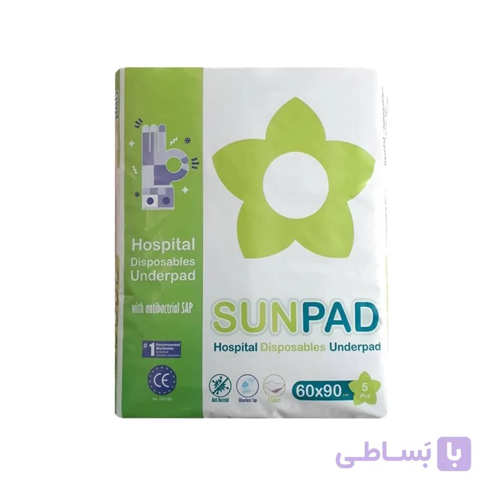 پد زیر انداز یکبار مصرف سان پد بسته 5 تایی Sun pad