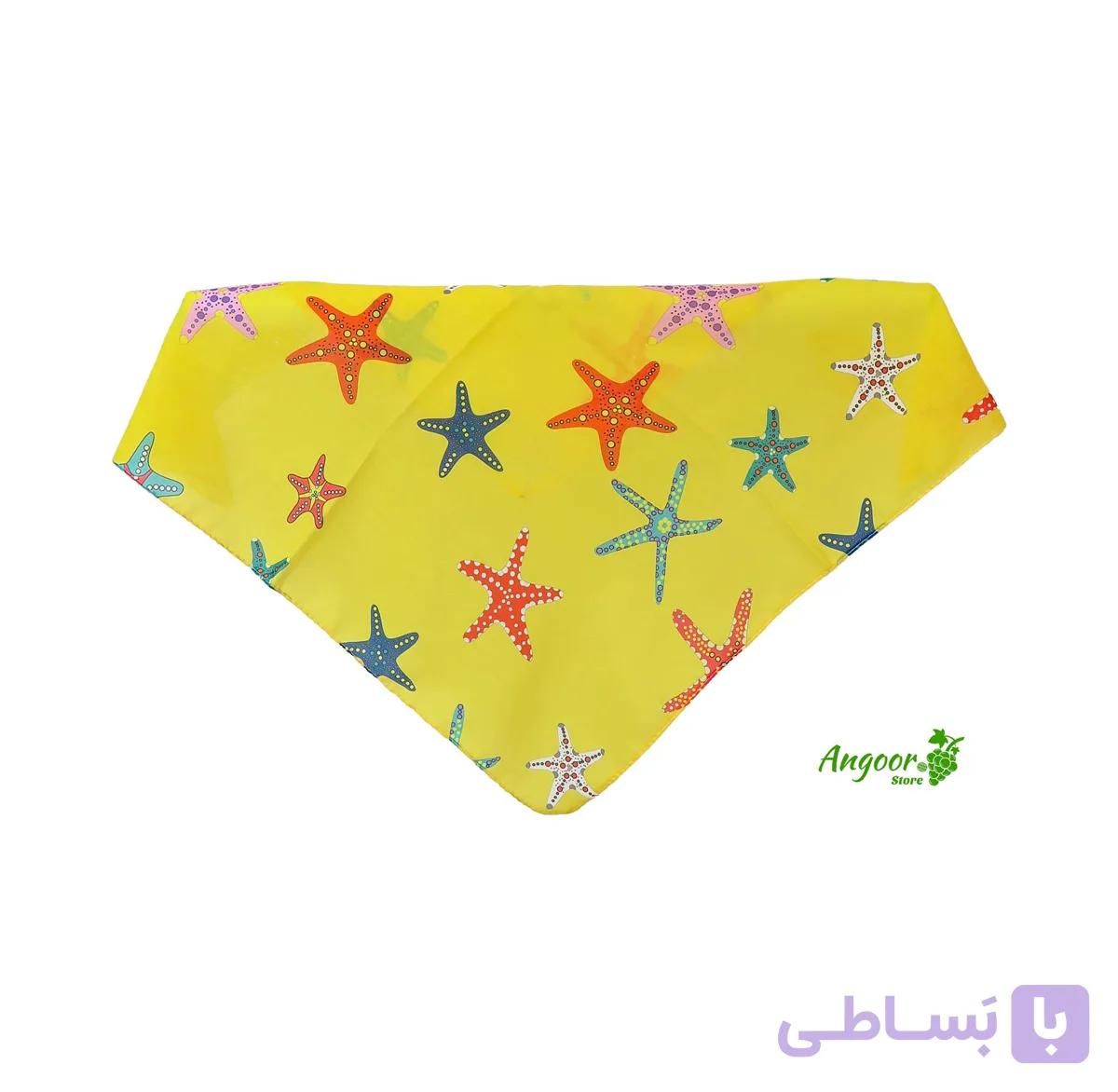 روسری بچه گانه طرح ستاره دریایی کد 1293 — تصویر 1