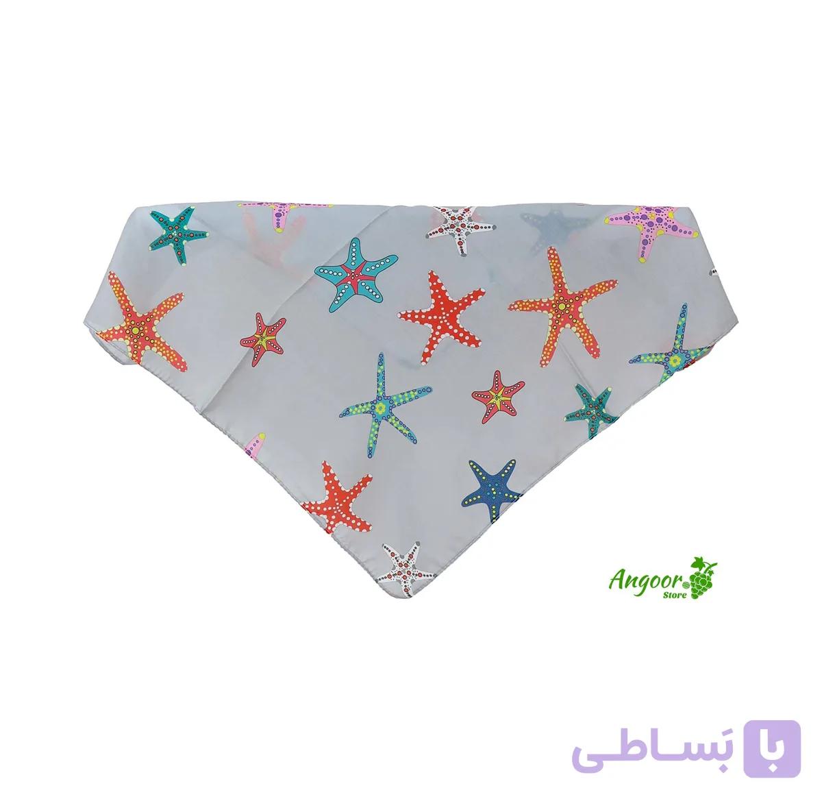 روسری بچه گانه طرح ستاره دریایی کد 1295 — تصویر 1