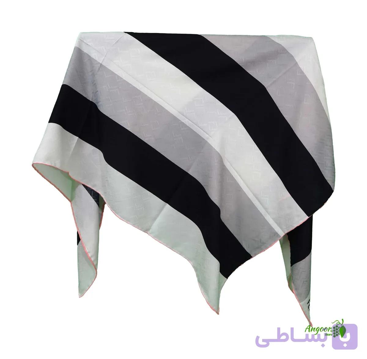 روسری ابریشم ژاکارد قواره بزرگ کد 1053 — تصویر 1