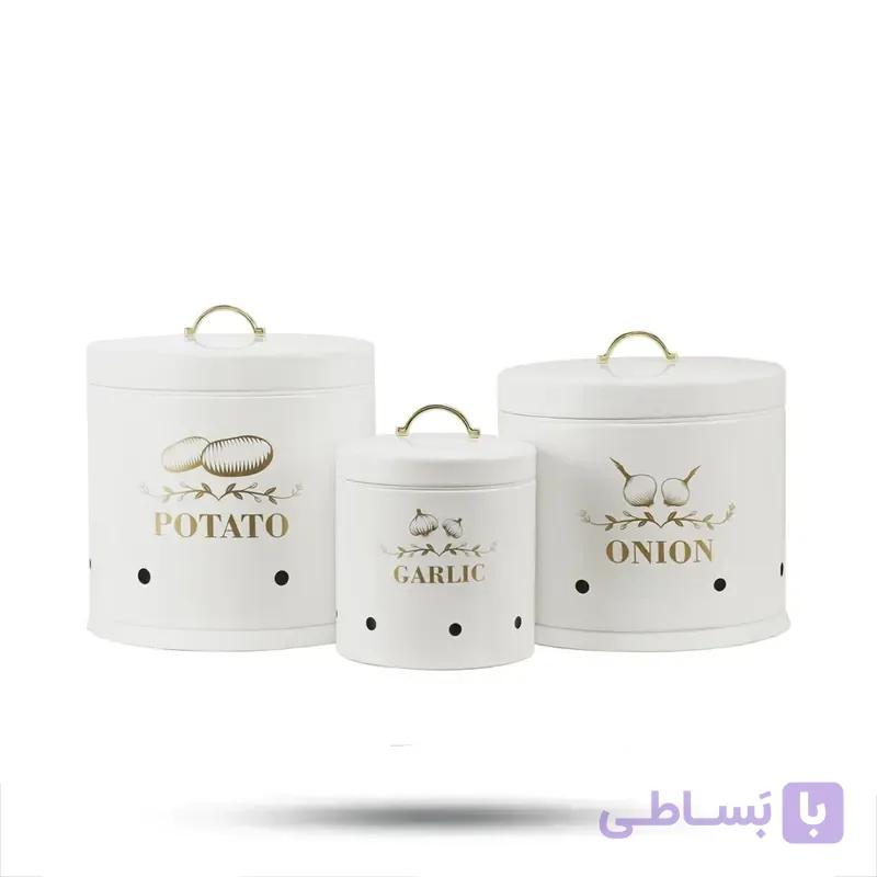 جا سیب زمینی،پیاز و سیر سام‌ست مجموعه 3 عددی — تصویر 1
