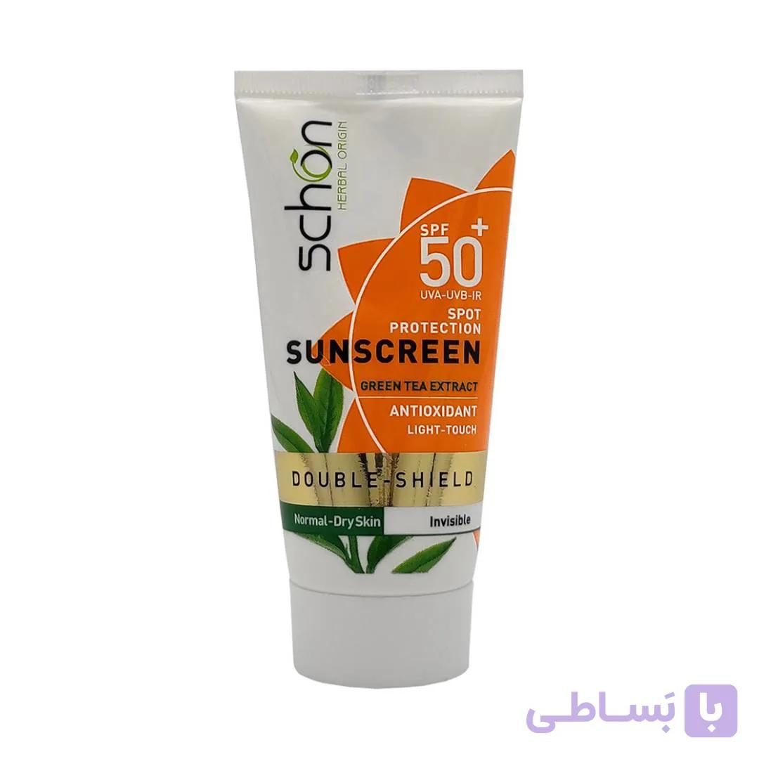 کرم ضد آفتاب رنگی دابل شیلد شون Double Shield) SPF50) | حجم 50 میلی لیتر — تصویر 1
