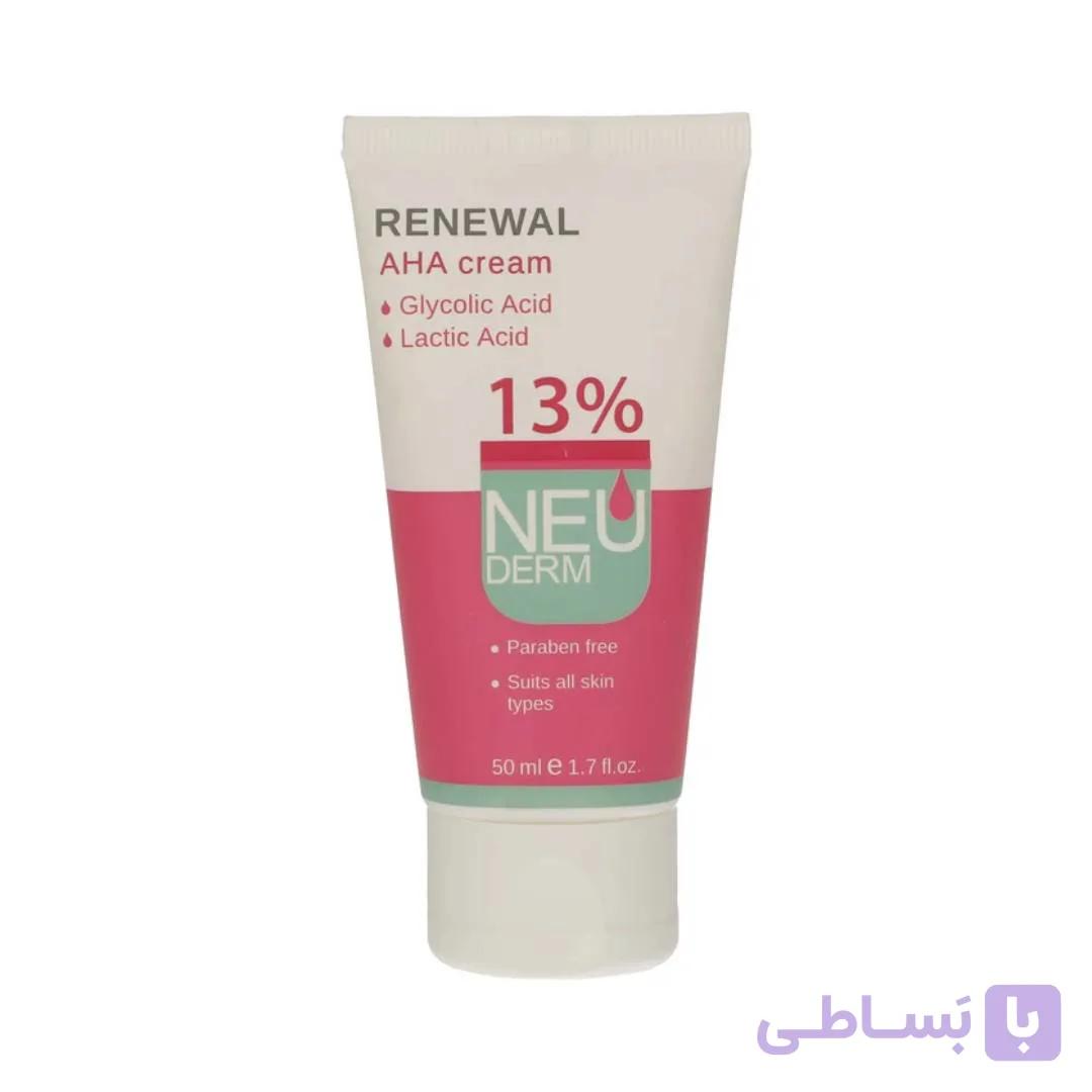 کرم لایه بردار تیوپی نئودرم Renewal AHA) 13%) |پاکسازی و تجدید سلولی پوست — تصویر 1