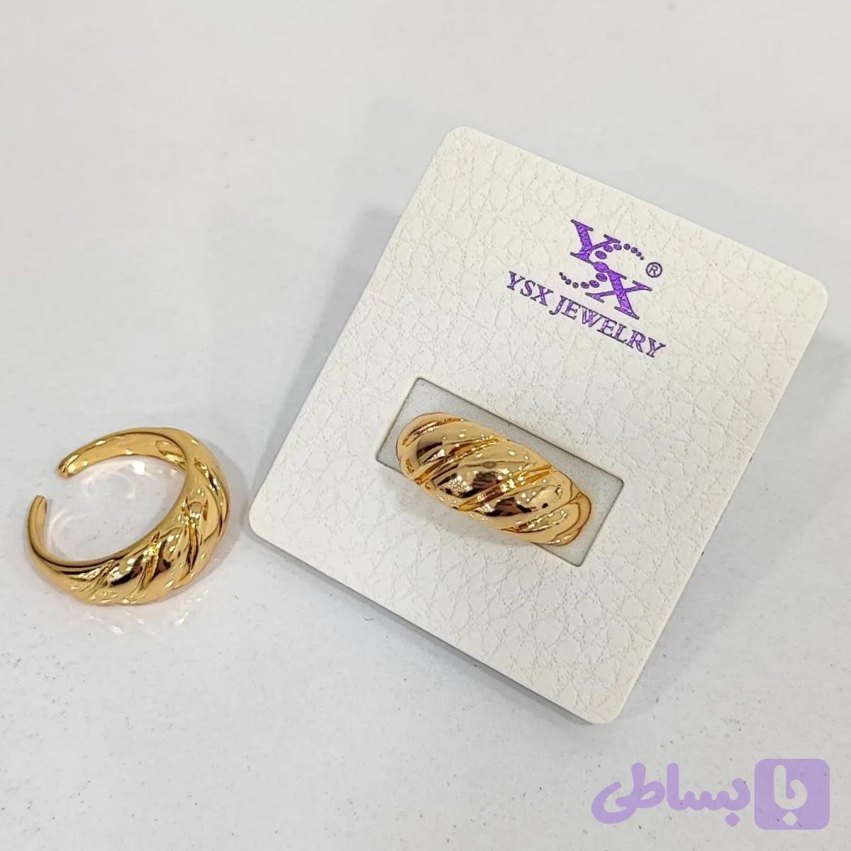 انگشتر طرح طلا برند ysx