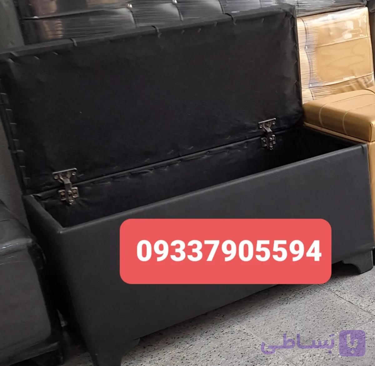 پاف آرایشگاهی باکس دار دو نفره کلاف ام دی اف شرکتی رنگ بندی مختلف ارسال به سراسر ایران