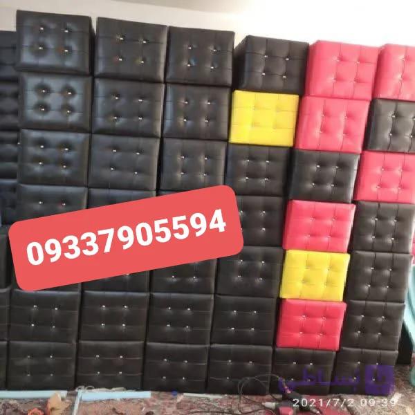 پاف آرایشگاهی تک نفره چرم خارجی در رنگ بندی مختلف ارسال به تمام ایران