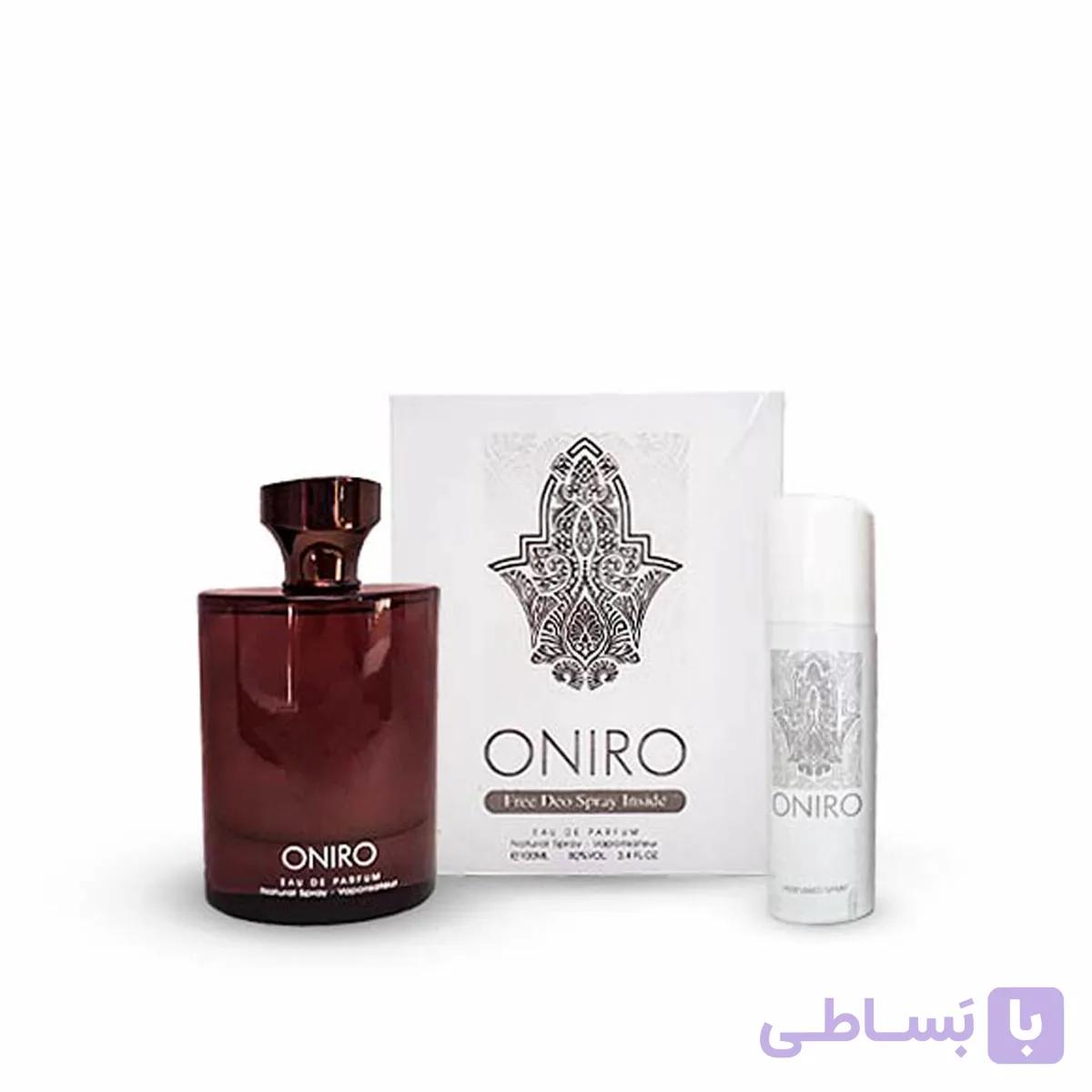 ادکلن اونیرو مردانه فرگرانس ورد 100 میل (همراه با اسپری) (Oniro(Fragrance World. اورجینال