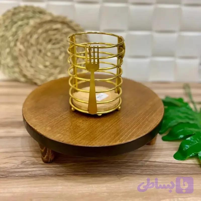 کلاسیک جاقاشق گرد کف چوبی — تصویر 1