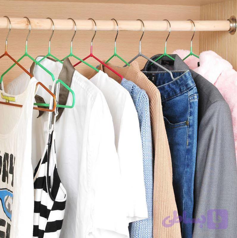 آویز لباس مانیا مدل روکش دار | پک 5 عددی — تصویر 1