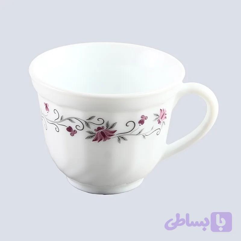 فنجان آرکوپال گل بنفش 6 عددی مدل لیندا — تصویر 1