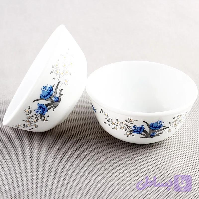 پیاله آرکوپال گل آبی 6 عددی مدل رمانتیک کد 120 — تصویر 1