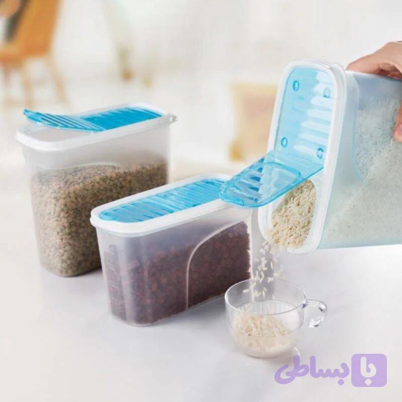 ظرف نگهداری حبوبات مانیا سایز دو | ظرفیت ۱۸۰۰ میلی‌لیتر، بدون BPA — تصویر 1