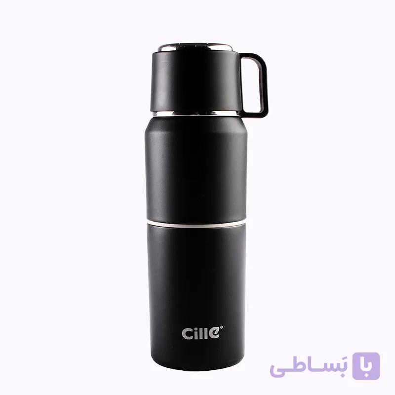 فلاسک دو لیوان استیل سیله (Cille) گنجایش ۴۸۰ میلی لیتر — تصویر 1