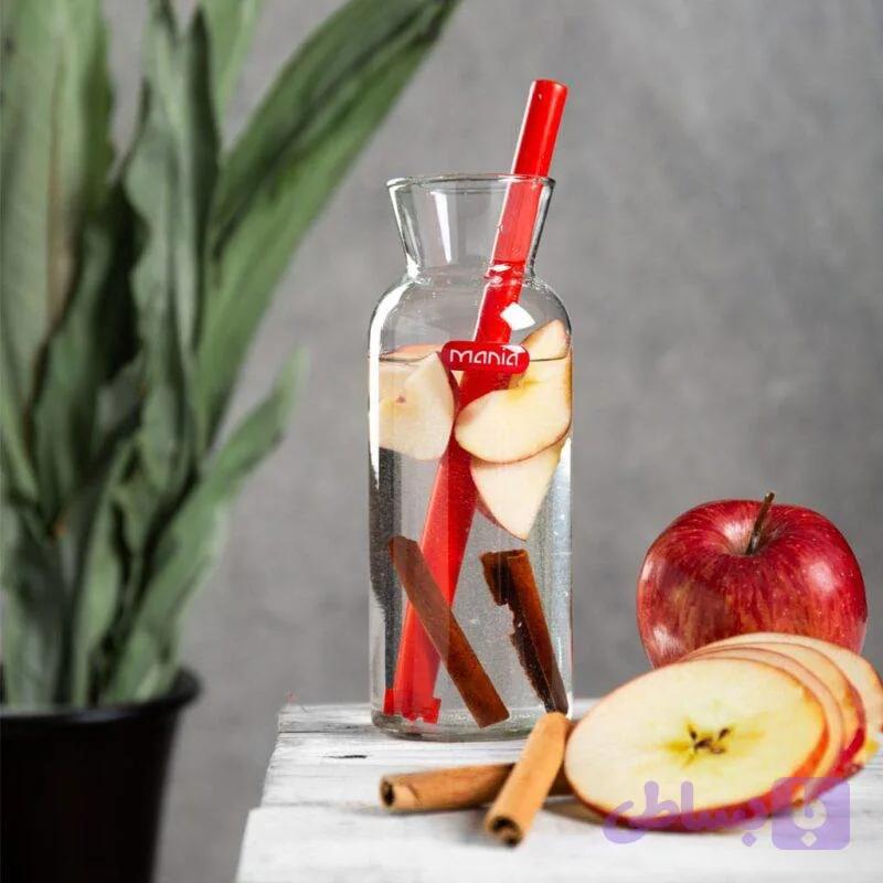 بطری شیشه‌ای نوشیدنی مانیا مدل هانا نی‌دار — تصویر 1