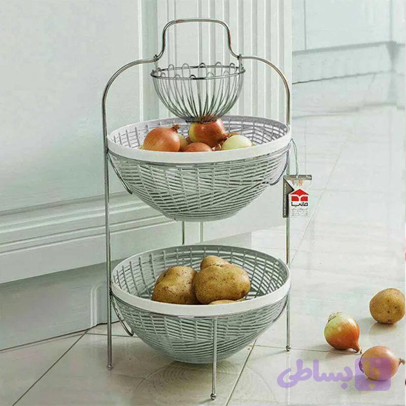 جا سیب زمینی و پیاز مانیا مدل سه طبقه — تصویر 1