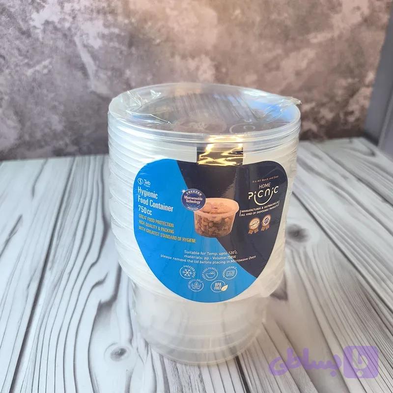 سطل ماکرویوی 750 پیک نیک 6 عددی — تصویر 1