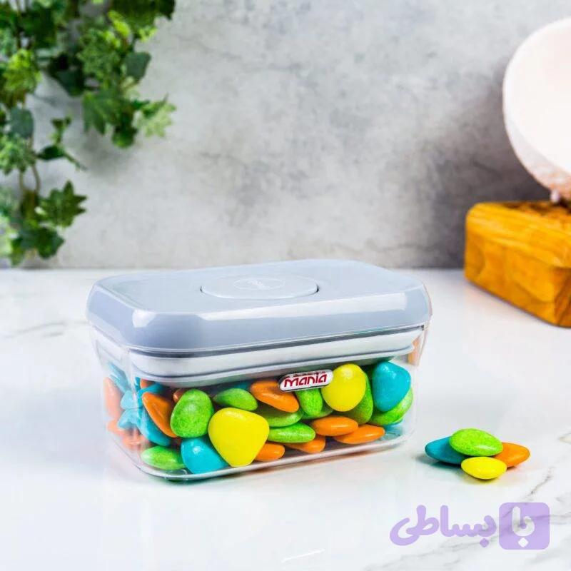 جا حبوباتی پلاستیکی مانیا مدل مستطیلی درب فشاری سایز ۱ — تصویر 1
