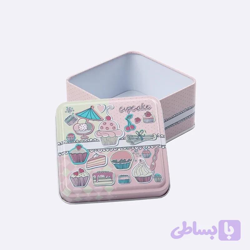 جعبه فلزی همه کاره فانتزی مربعی — تصویر 1