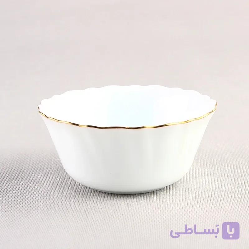 پیاله آرکوپال لب طلا نیلوفری ۶ عددی — تصویر 1
