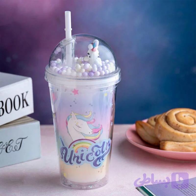 لیوان اسموتی مانیا مدل Unicorn |شیک و کاربردی — تصویر 1