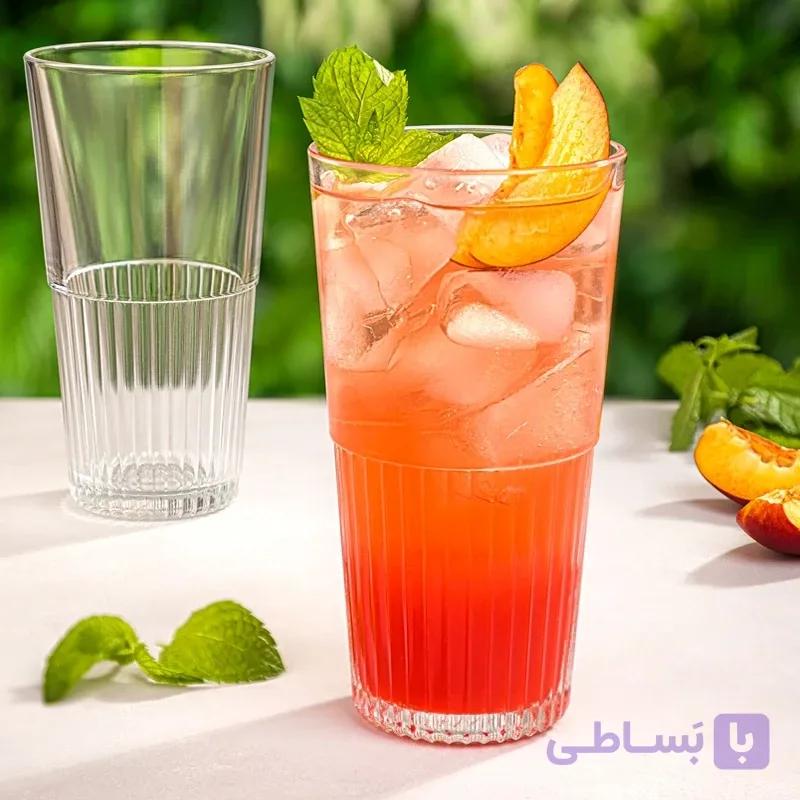 لیوان شیشه ای 500 سی سی لیمون | 6 عددی — تصویر 1