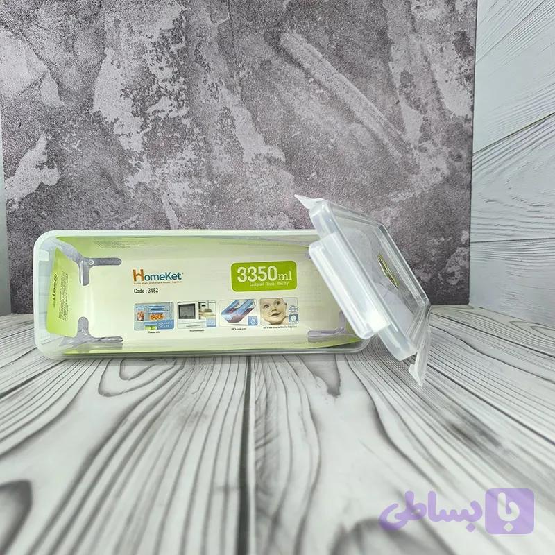 ظرف فریزری مستطیل 3350 میلی‌لیتری هوم کت — تصویر 1
