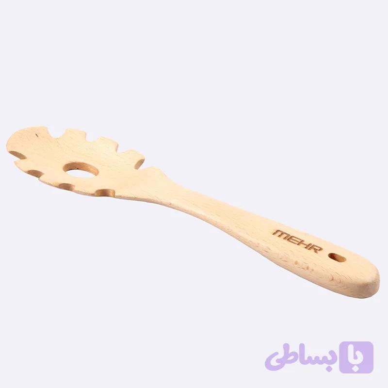 قاشق چوبی اسپاگتی مهر