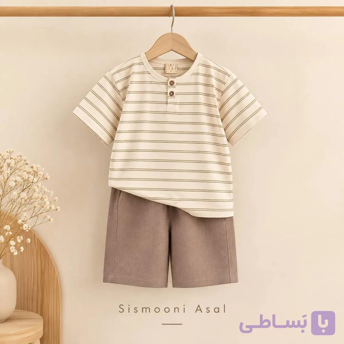 تیشرت شلوارک لینن AKU — تصویر 1