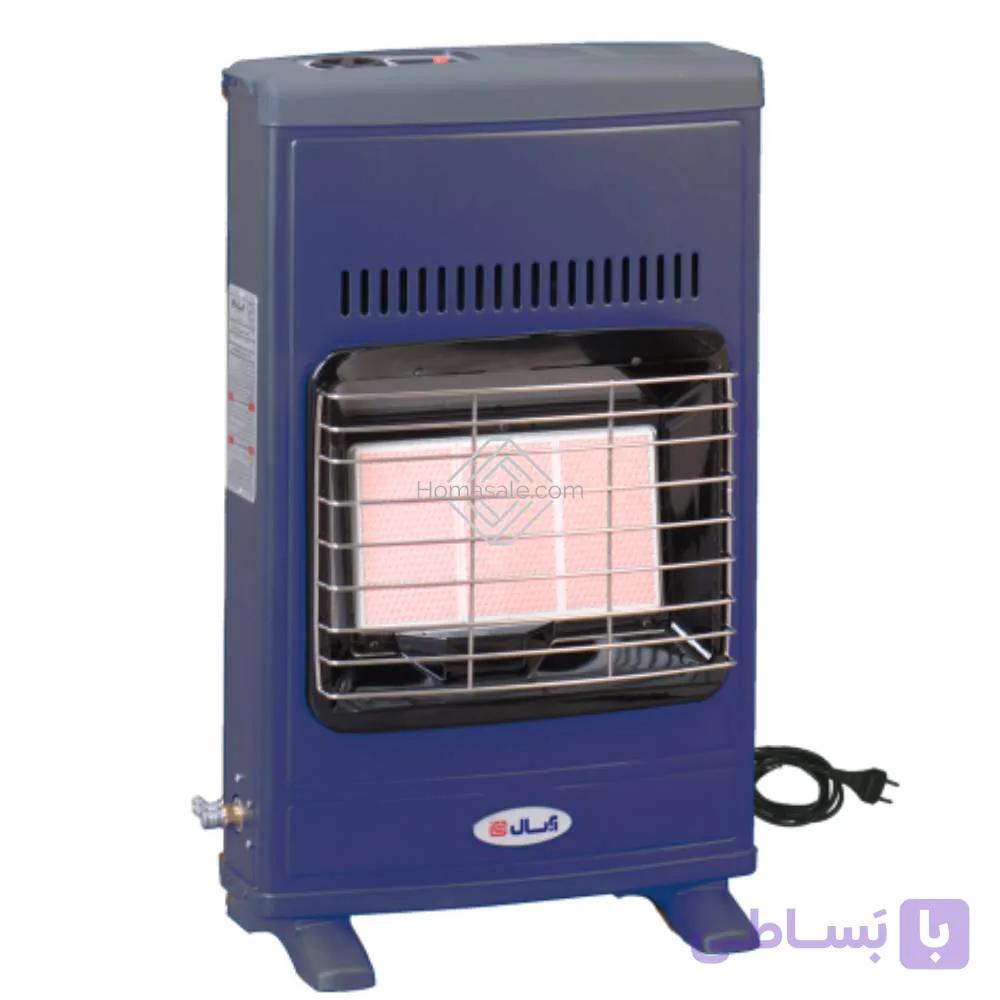 بخاری گازی آجری بدون دودکش ابسال مدل 437 (فن دار)