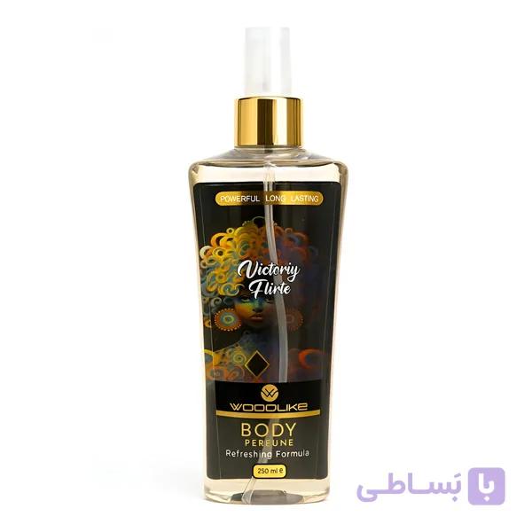 بادی اسپلش زنانه وودلایک مدل Victoriy Flirte حجم 250 میل — تصویر 1