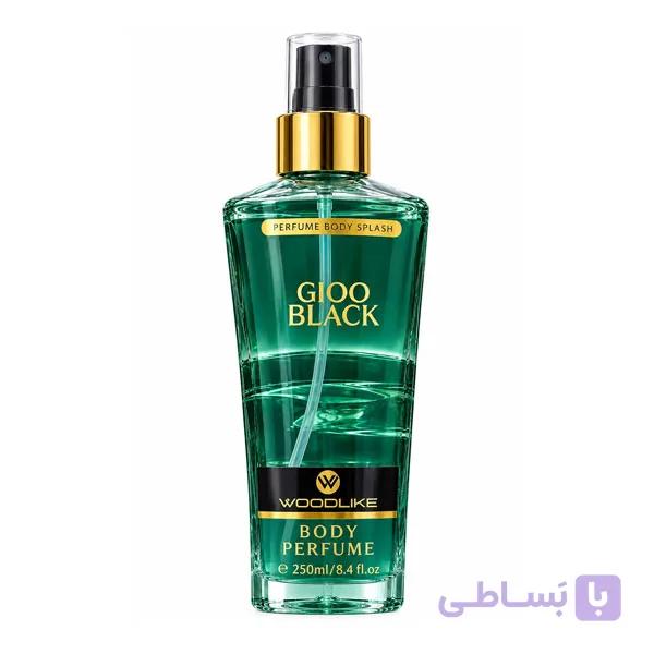 بادی اسپلش مردانه وودلایک مدل Gioo Black حجم 250 میل