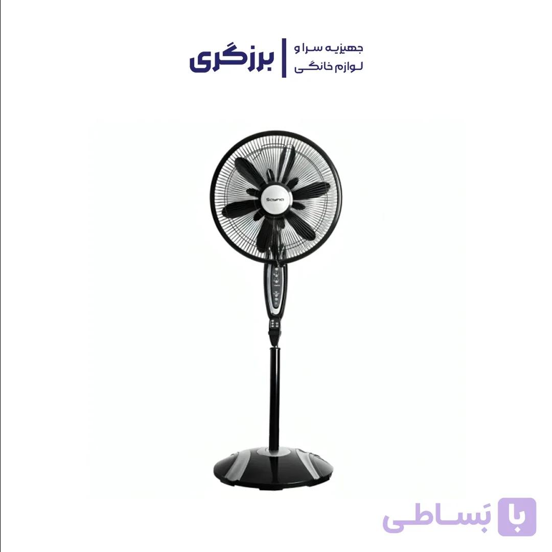 پنکه چند منظوره ساینا مدل کالمو با ریموت ۱۲ پره