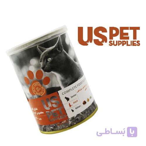 کنسرو گربه یو اس پت طعم مرغ و کدو تنبل و سنبل الطیب(430گرم) - فروشگاه پت شاپ طبیعت