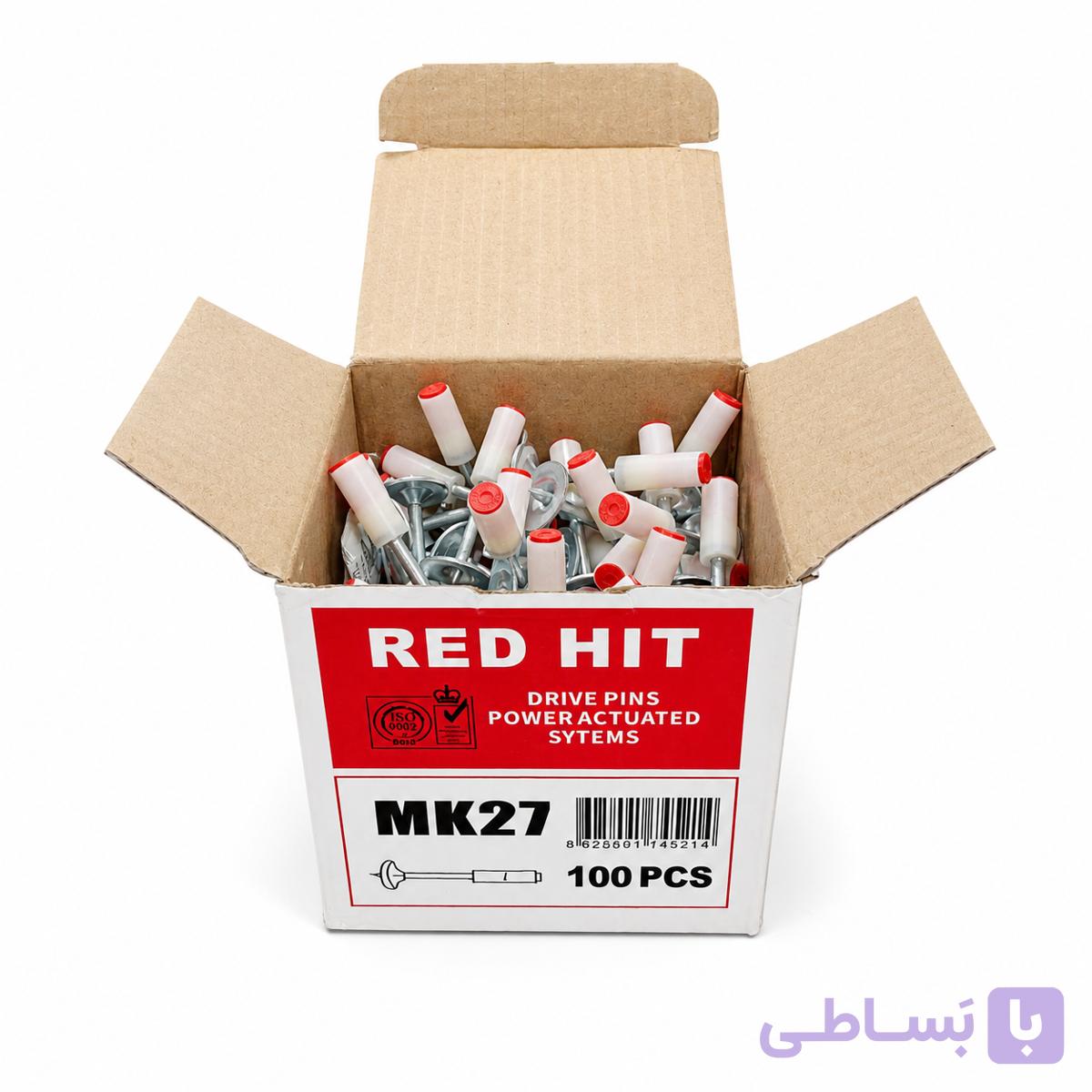 میخ چاشنی سرخود باروتی بسته 100 عددی — تصویر 1