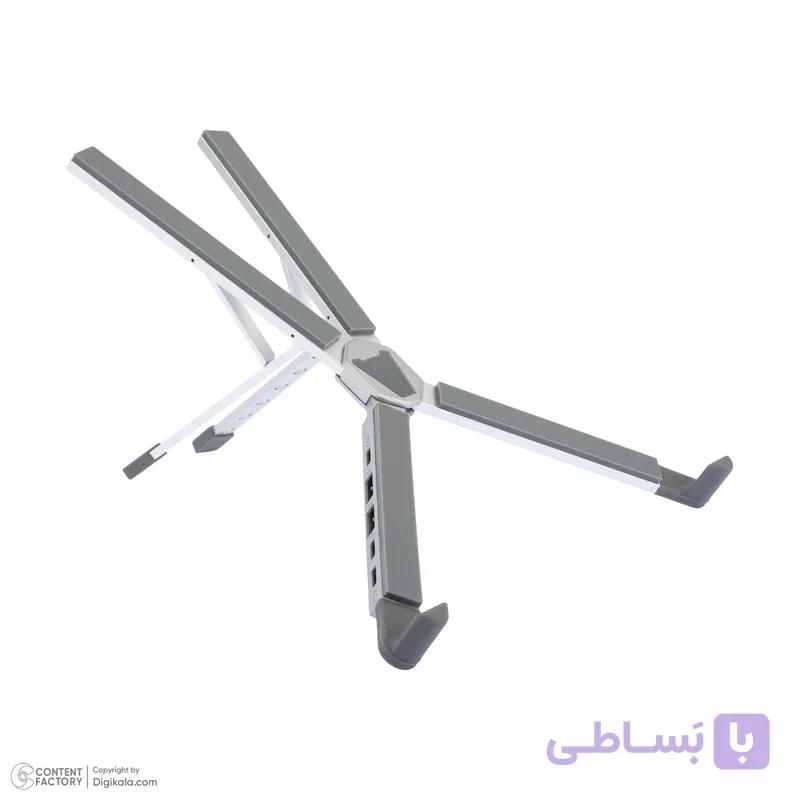 پایه نگهدارنده لپ تاپ هاب دار (ارگوتک) مدل WLB013 مناسب تا 15/6 اینچ — تصویر 1