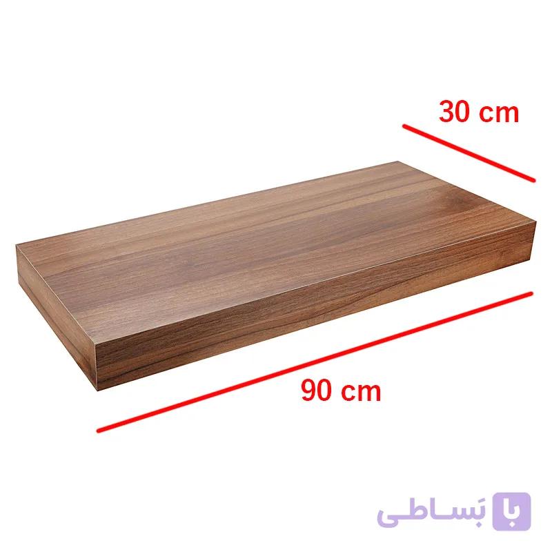 شلف mdf پایه فلزی مخفی (آسان نصب پردیس) ابعاد 120*30 — تصویر 1