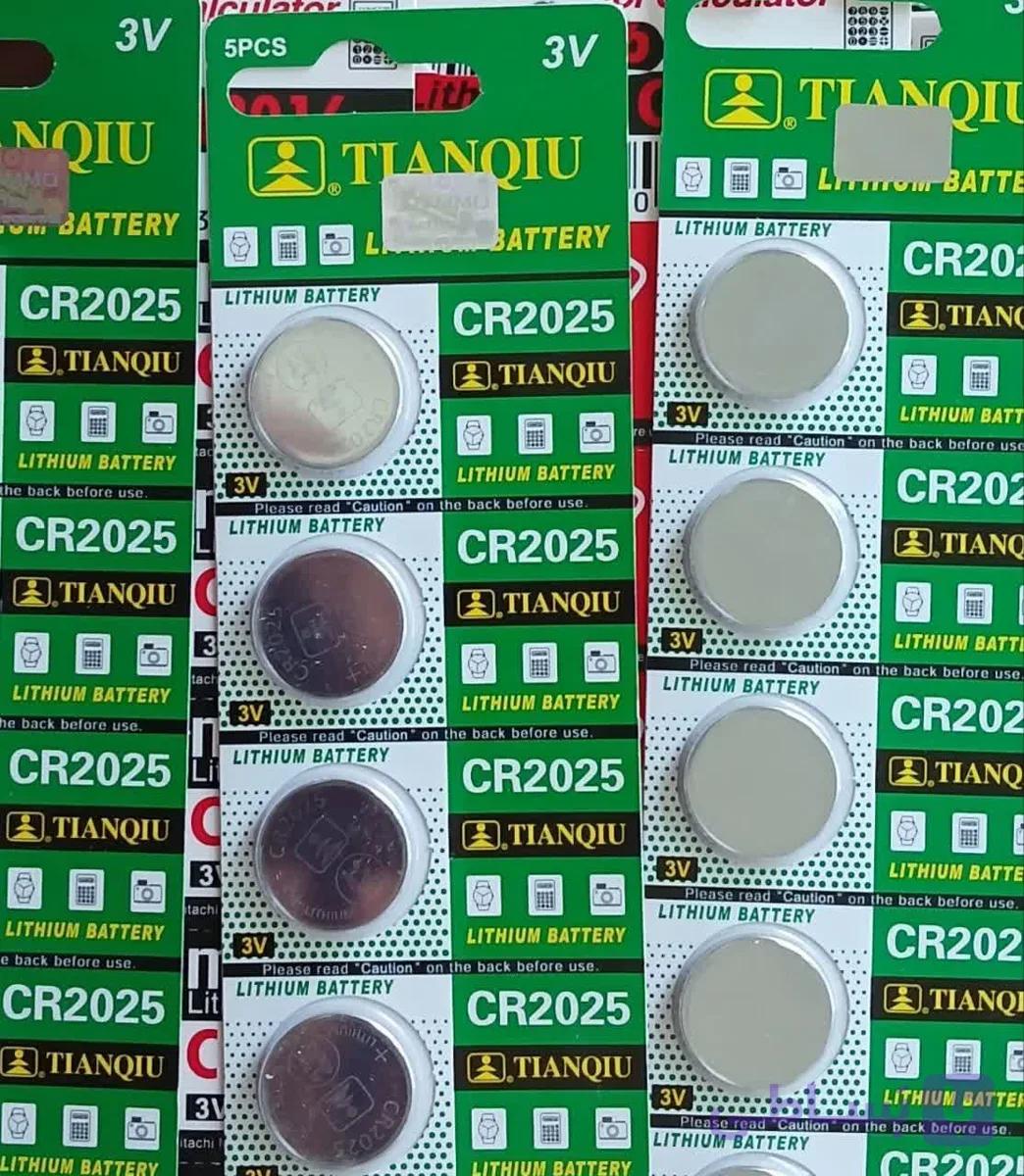 باتری سکه ای TIANQIUمدل CR2025(بسته 5عددی..هزینه ارسال ۵۰.۰۰۰ت)